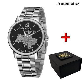 Чоловічий годинник Awarder 022 Де би не був Silver-Black Automatic Metall ABR-1202-0211 фото