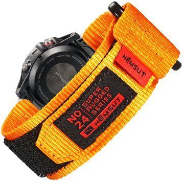 Ремінець для а Hemsut HS121 Super Strong Nylon Garmin Orange 20 mm ABR-1051-1317 фото