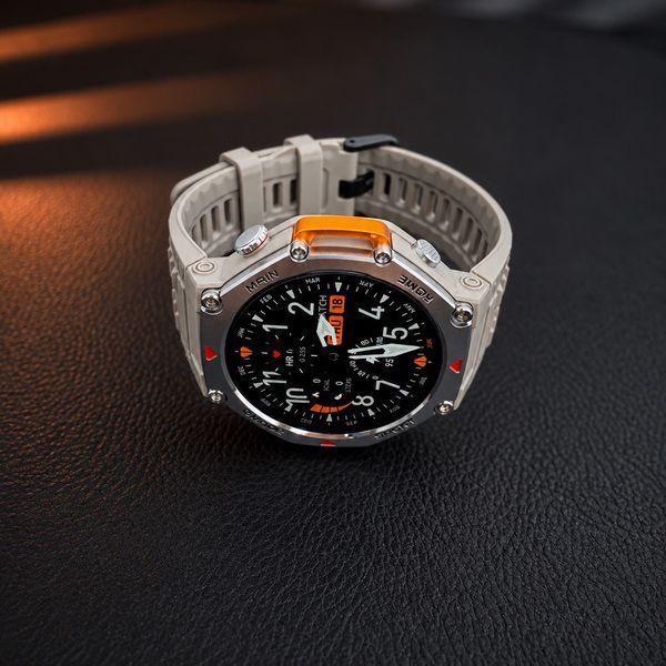 Розумний годинник Modfit Navigator Al Gray-Silver з GPS, компасом та вологозахистом 5 ATM ABR-1077-0356 фото