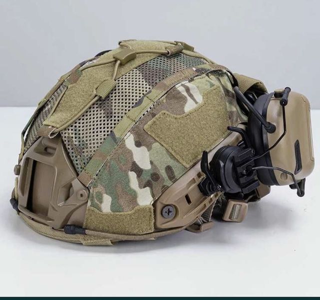 Кавер (чохол) (IG-HC3812-MC-L)тактичний для балістичного шолому IDOGEAR Мультикам, з кишенею для батареї розмір L idg-cover фото
