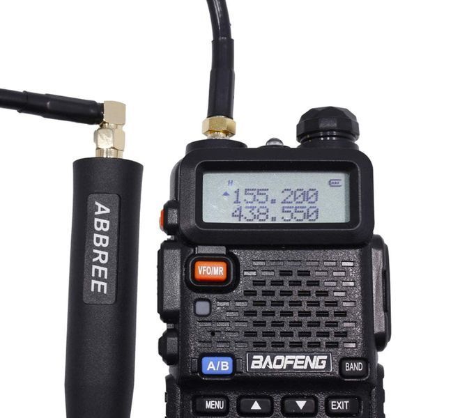 Подовжувач антени / кабель Abbree SMA VHF/UHF 144/430 МГц 60см для рації Baofeng SMA-F 60 фото