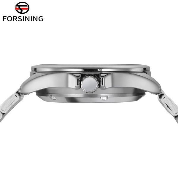 Чоловічий годинникForsining 8294 Silver-Black Steel ABR-1059-0341 фото