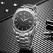 Чоловічий годинникForsining 8294 Silver-Black Steel ABR-1059-0341 фото 2