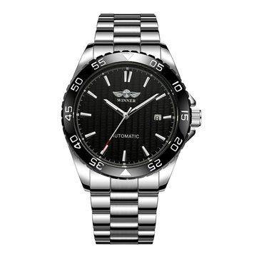 Годинник Winner 8265 Silver-Black ABR-1099-0072 фото
