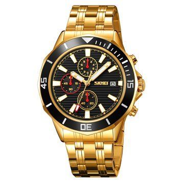 Годинник Skmei 9335GDBK Gold-Black ABR-1080-2470 фото
