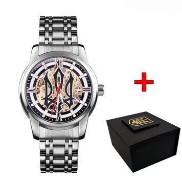Класичний чоловічий годинник Awarder 025 Sharp Silver Black ABR-1202-0432 фото