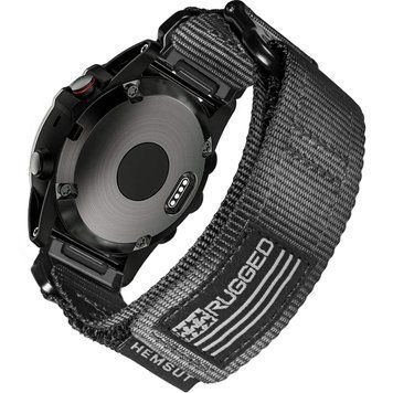 Ремінець для годинника Hemsut HGA125 Super Rugged Garmin Black 22 mm ABR-1051-1304 фото