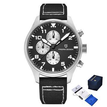 Годинник Pagani Design PD-1703 Silver-Black ABR-1138-0034 фото