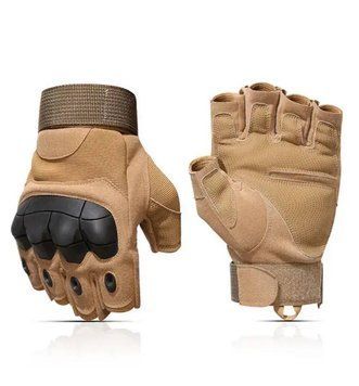 Тактичні Безпалі рукавиці з каскетом SOFT М Coyote T-gloves-m фото