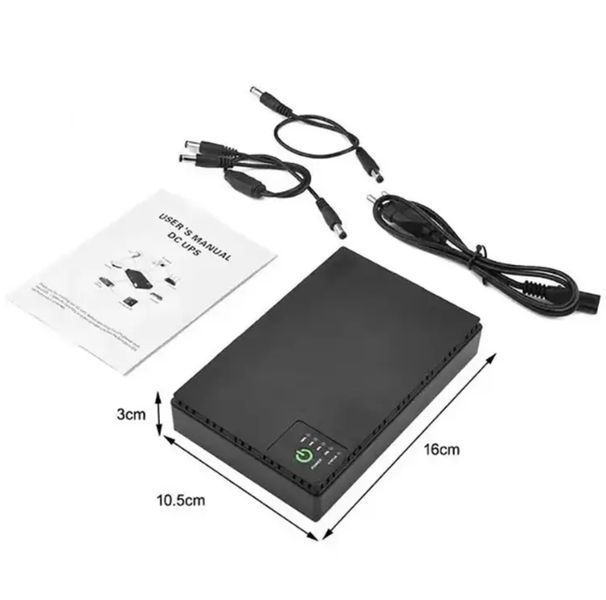 Джерело безперебійного живлення для роутера UPS Mini 18W 10400 mAh Чорний ups_mini_10400_mah фото