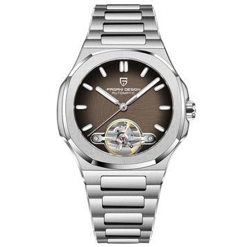 Годинник Pagani Design PD-YS025 Silver-Brown ABR-1138-0271 фото