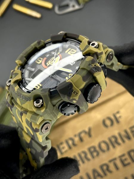 Часы наручные Awarder 002 Трезубец золото Army Green ABR-1202-0213 фото