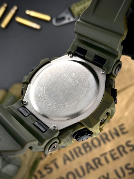 Часы наручные Awarder 002 Трезубец золото Army Green ABR-1202-0213 фото