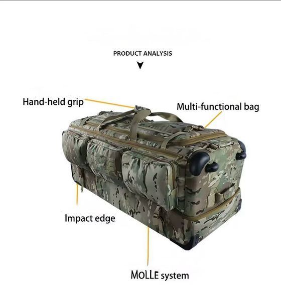 Велика тактична сумка на колесах Multicam 104&times;43&times;43 см 104х43х43-bag-multicam фото