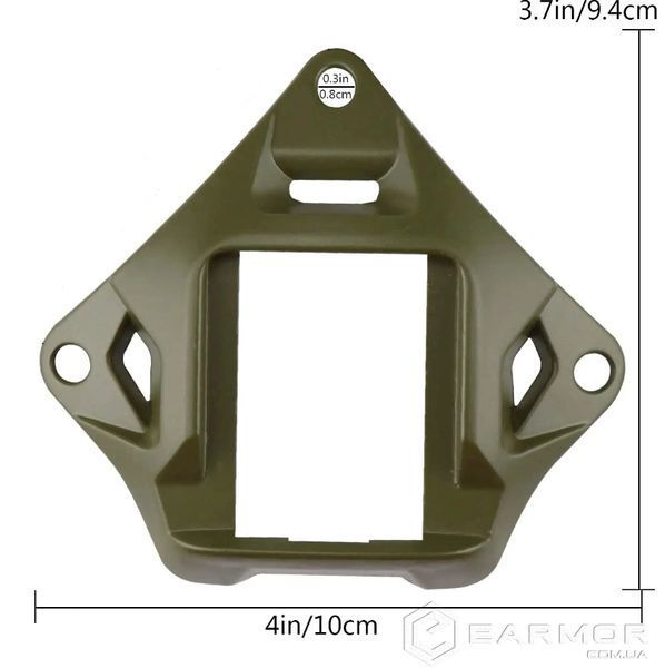 Кронштейн алюминиевый MountPoint (платформа) NVG Mount для тактического шлема, Хаки. MP фото