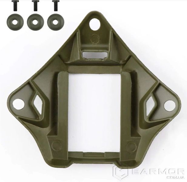Кронштейн алюминиевый MountPoint (платформа) NVG Mount для тактического шлема, Хаки. MP фото