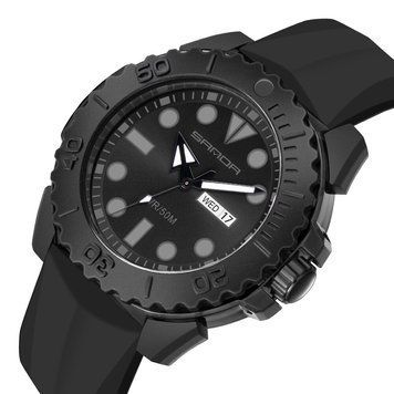 Чоловічий годинник Sanda 3118 All Black ABR-1044-0072 фото