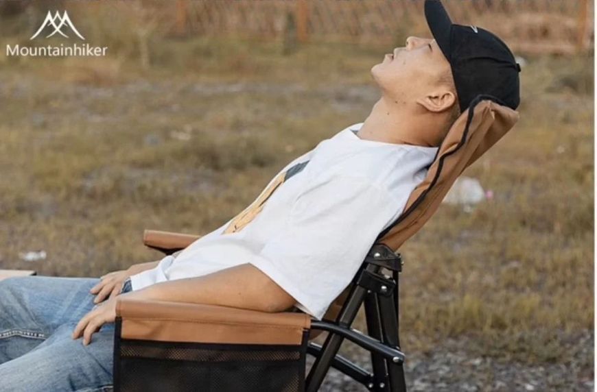 Складне туристичне крісло Mountainhiker Ouk Camping Chair | Кемпінгове крісло з підлокітниками та підсклянником Койот chair-mountainhiker-coyote-1105 фото