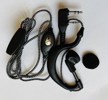 Гарнітура з шнуром Mirkit P-110 для рацій Baofeng/KENWOOD в зносостійкому обплетенні mirkit-p-110 фото