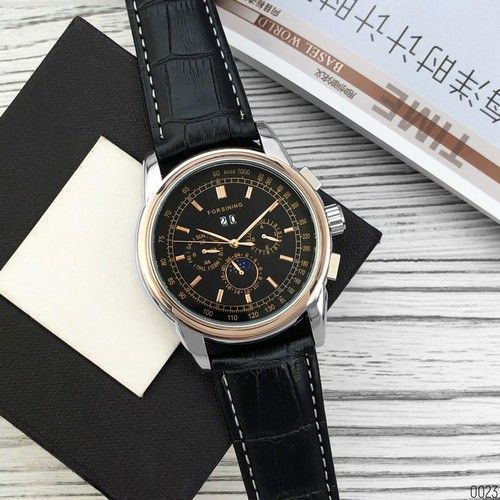 Мужские часыForsining 319 Black-Cuprum-Black ABR-1059-0023 фото