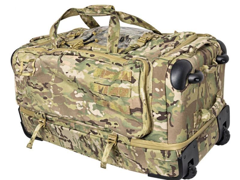 Тактична сумка на колесах 100 л з висувною ручкою, мультикам tac-100l-multicam фото