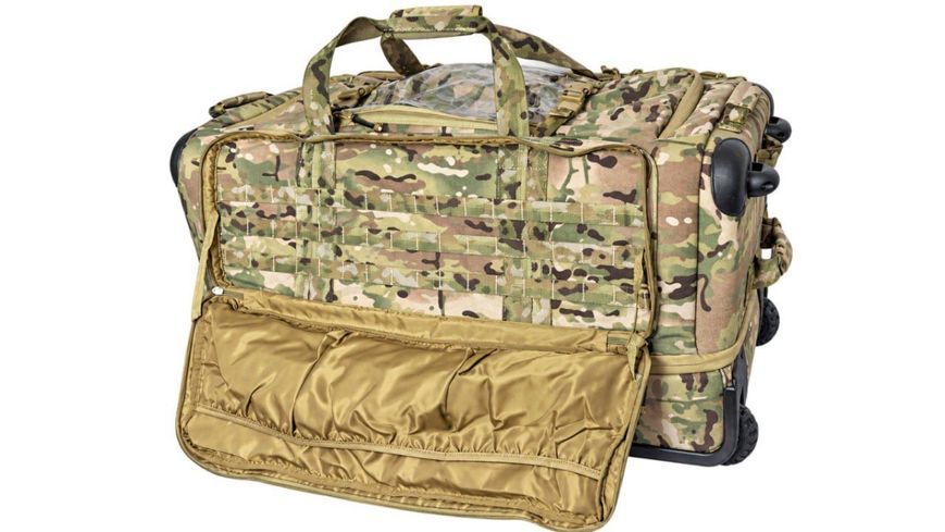 Тактична сумка на колесах 100 л з висувною ручкою, мультикам tac-100l-multicam фото