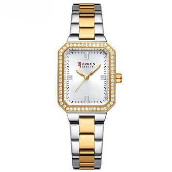 Женские часыCurren 9102 Silver-Gold-White ABR-1008-0514 фото
