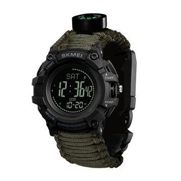 Годинник Skmei 1356AGPK Army Green Tactic Compass ABR-1080-2047 фото