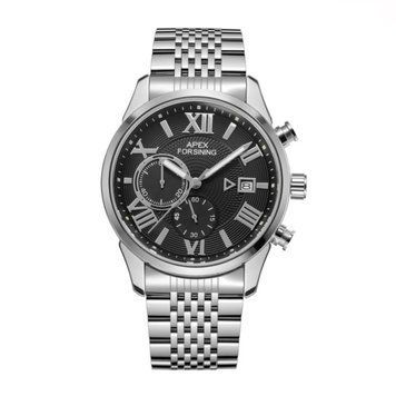 Мужские часыForsining 8304 Silver-Black Steel ABR-1059-0350 фото